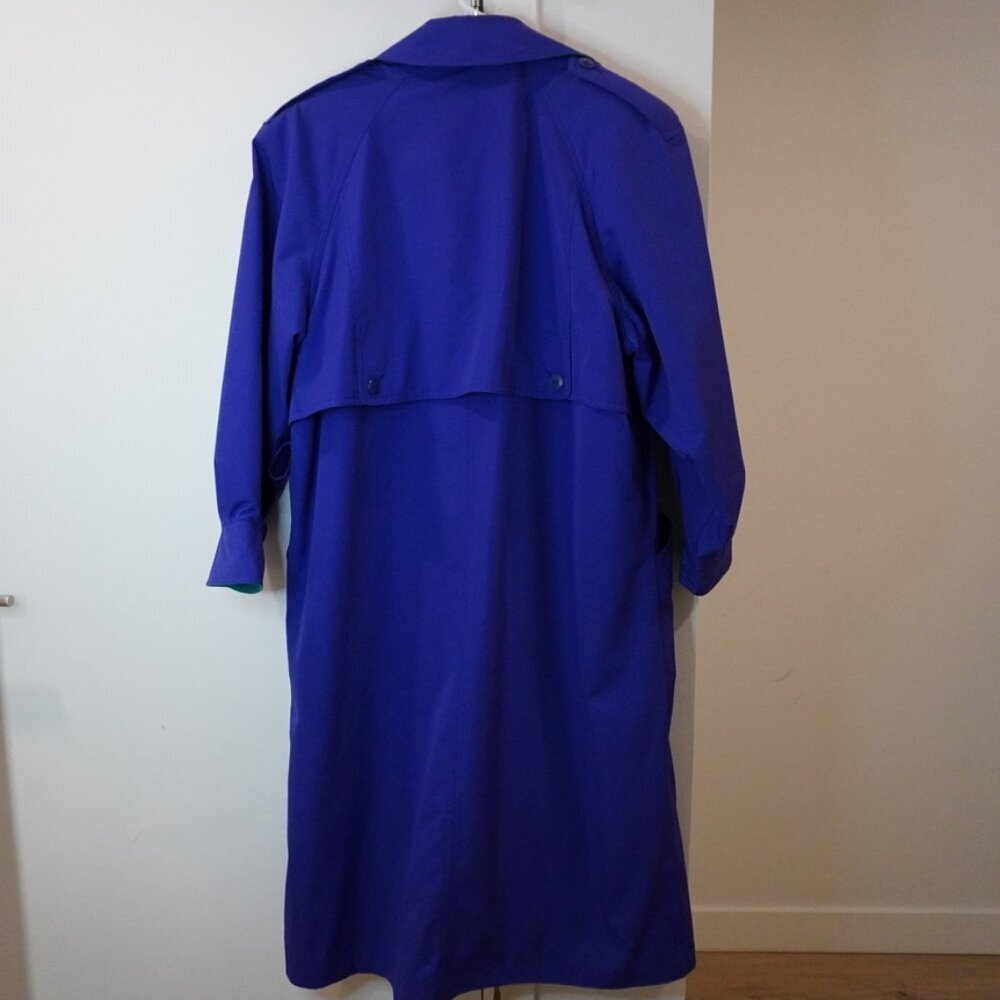 Bold Purple or blue Long Trench Coat 💜 - Picture 4 of 10